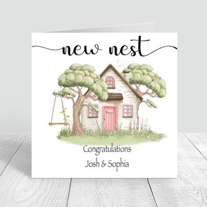 Tarjeta de nuevo hogar personalizada, Felicitaciones, Primer hogar, Feliz nuevo hogar, Nuevos propietarios de viviendas, Tarjeta de felicitación, Nuevo hogar, Nuevos recuerdos 1183
