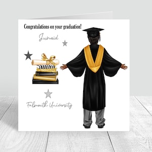 Carte de remise des diplômes pour hommes| Félicitations| Bravo | Cadeaux de fin d'études| Cadeau de félicitations 514