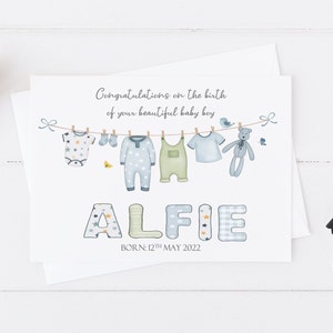 Biglietto di auguri personalizzato per neonato Benvenuto al mondo, neonato / Congratulazioni, biglietto grande per neonato. Biglietto per neonati fatto a mano per genitori 186