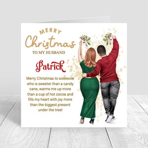 Personalised Christmas Card Boyfriend / Partner / Girlfriend / Christmas Gifts Xmas Present Husband Wife Handmade Christmas Card 676