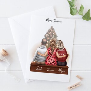Frohe Weihnachten Mama und Papa Karte personalisierte Eltern Weihnachtskarte Weihnachtsgrußkarte handgefertigt für Mama und Papa / Mama / Mama 211