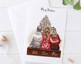 Piccadilly Greetings Weihnachtskarte „Für Mama Und Papa Von Uns Beiden“ – 25,4 X 17,8 Cm, Mit Umschlag