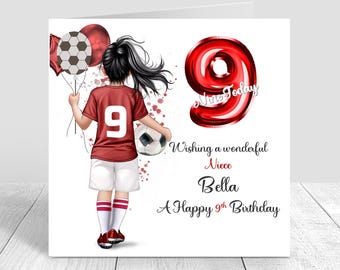 Personnalisé Filles Filles Anniversaire Carte Fille Maman - Foto 5