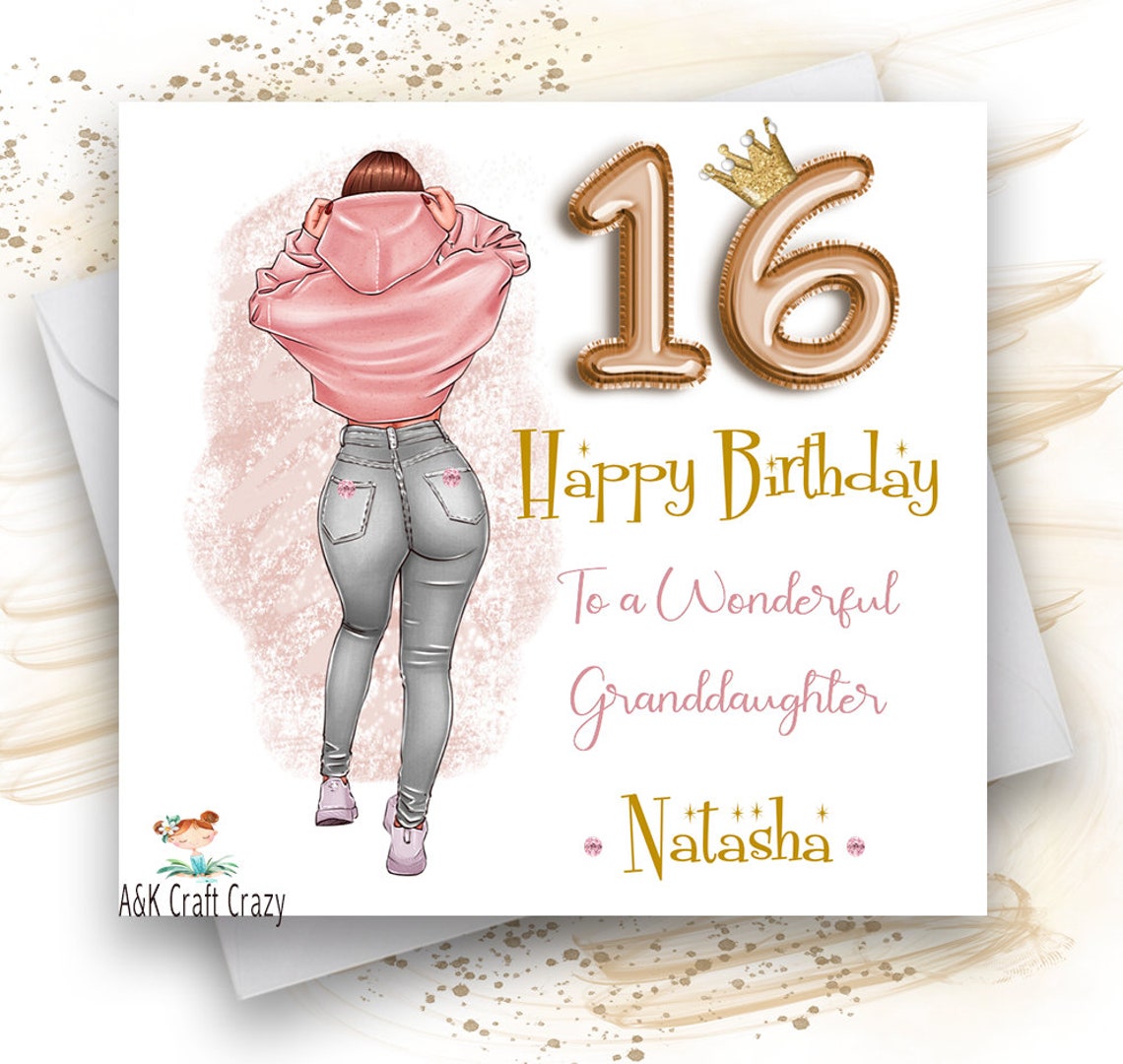 Girls 16th Birthday Card Handmade And Personalised Etsy girls-16th-birthday-card-handmade-and-personalised-etsy