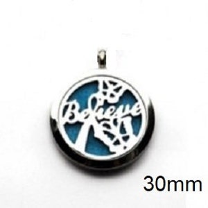 30mm Diffuser Pendants, Diffuser Locket, Jewelry, Diffuser Necklace, Stainless Steel Pendants, Essential Oils Diffuser, Diffuser Locket