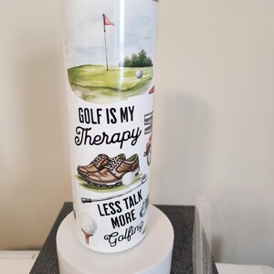20 oz Skinny Tumbler – I&#39;d Rather Be Golfing Father’s Day Gift