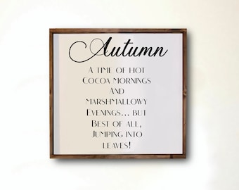 Autumn Time | Wood Sign | Fall Decor