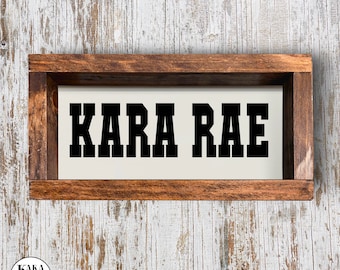 First Name or Last Name | Wood Sign | Home Decor