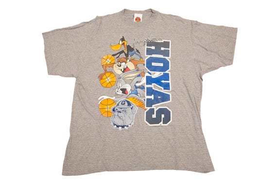 Vtg & Rare 90's GEORGETOWN Hoyas Looney Tunes Basketball Bugs