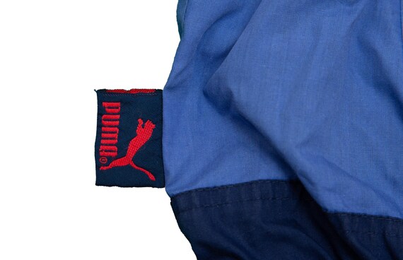 Vtg PUMA Multi Function blue pullover anorak jack… - image 5
