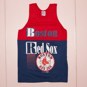 Women's Boston Red Sox Red Front And Back Hit Tri-Blend Tank Top