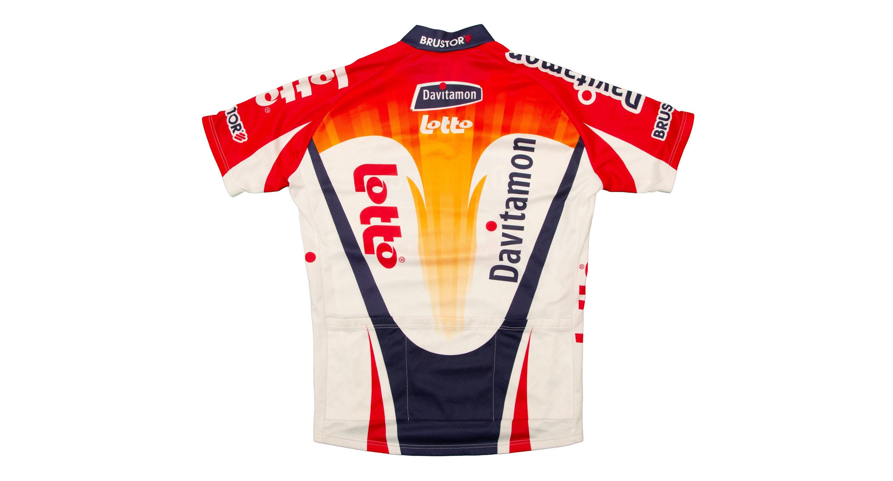 Maillot Cycliste Vintage Lotto – Davitamon – Taille XL – Années 90 – Colombia