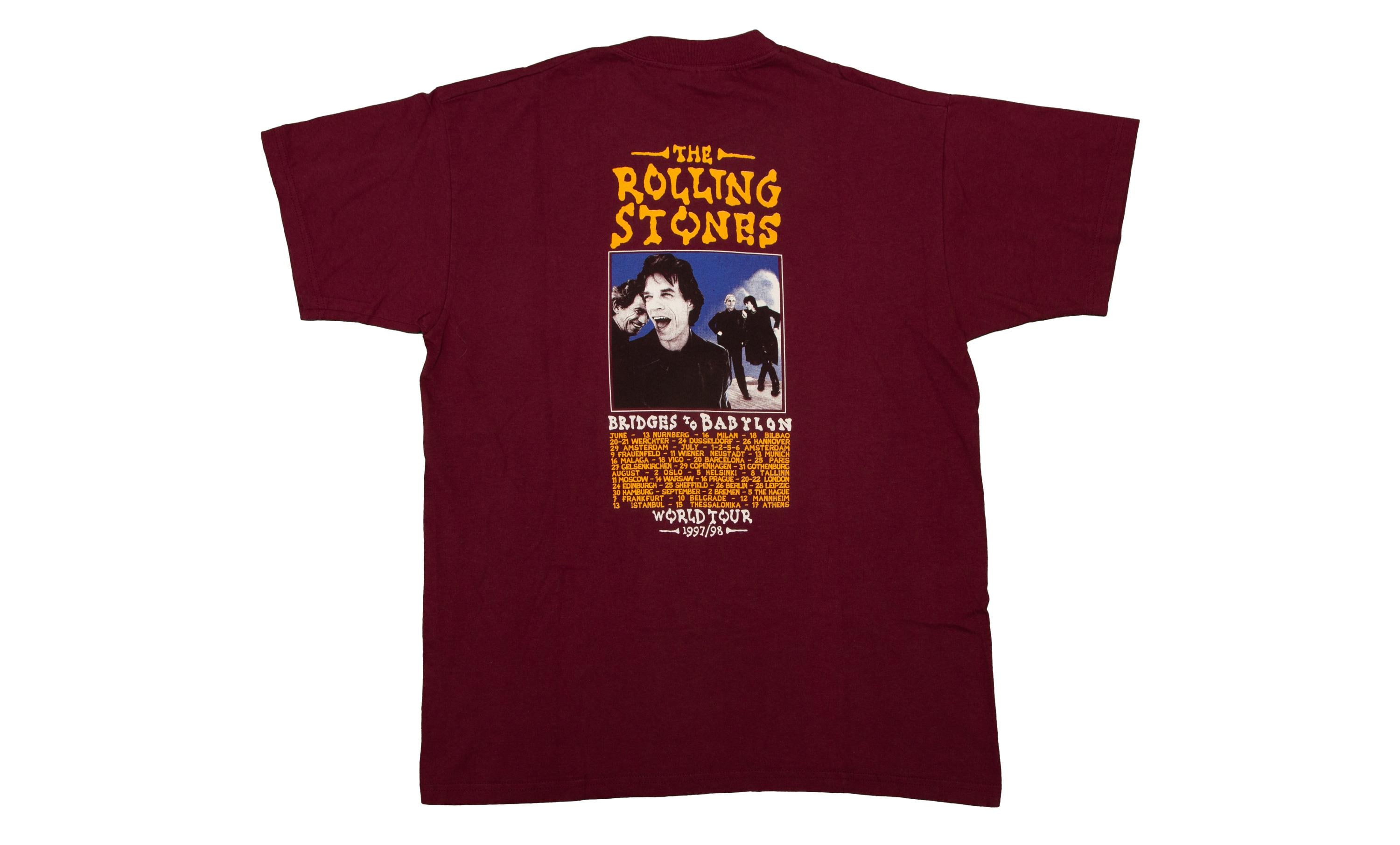 Vtg the ROLLING STONES Bridges to Babylon World Tour 1997-98