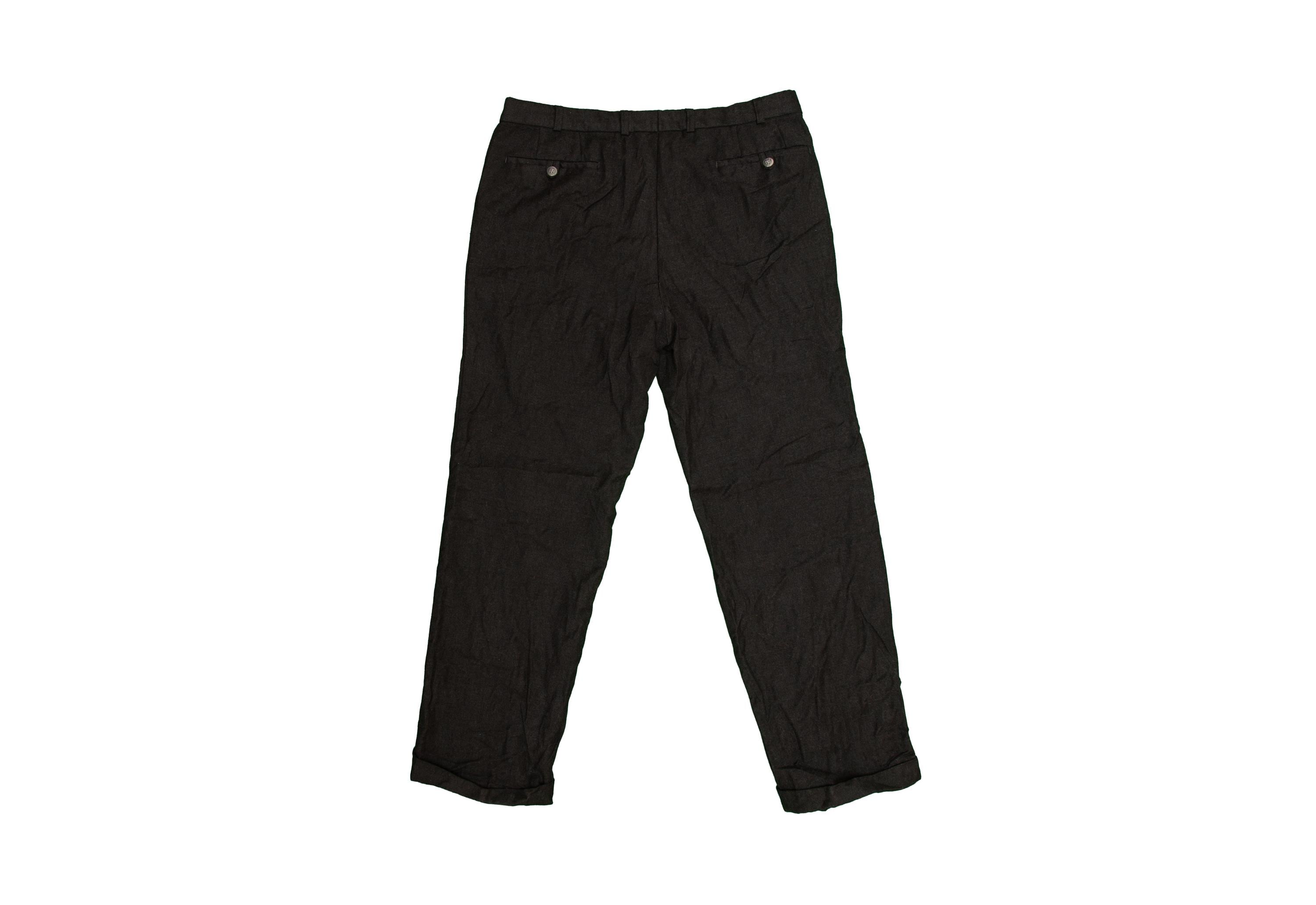 80's〜 BURBERRYS slacks Vtg 80's BURBERRYS' Dark Grey Pants, Sz 25, Would Say That