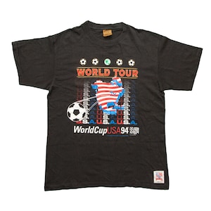Vintage World Soccer World Cup USA 94 T Shirt Single Stitch