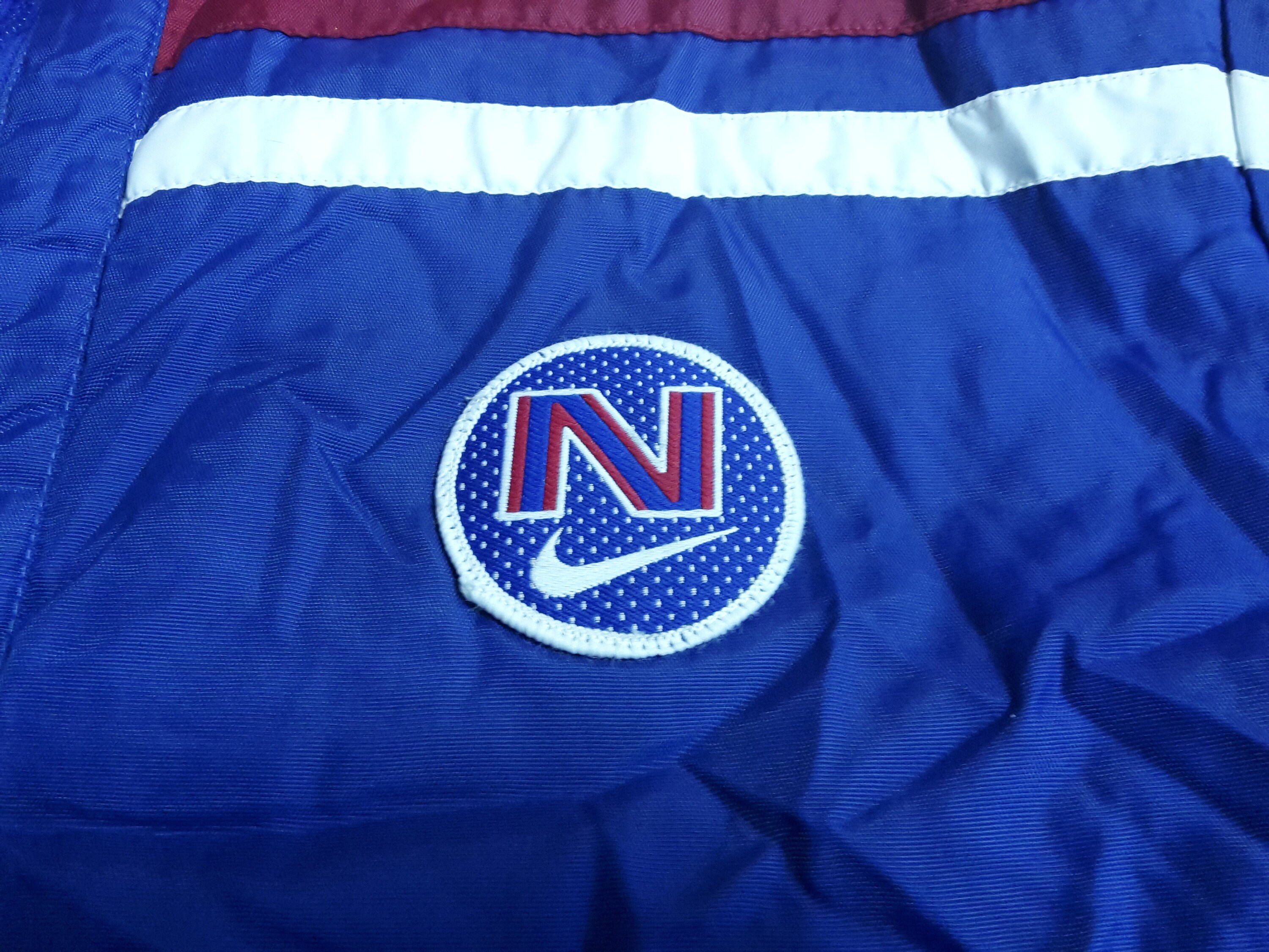 NIKE Jacket With Big Swoosh, Zipper Closure, Two Zipper Side