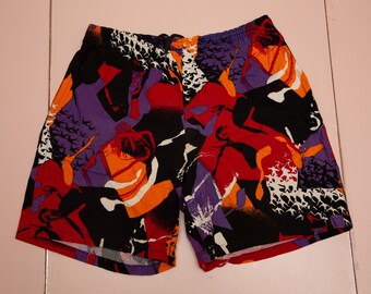 Vtg epic NIKE JORDAN 90 s multicolor shorts Aqua 8 BARCELONA sz men s X Large