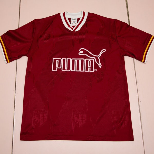 vintage et très rare Puma FC Metz French Ligue 1 football soccer club training shirt kit, sz fit men's Large or Medium