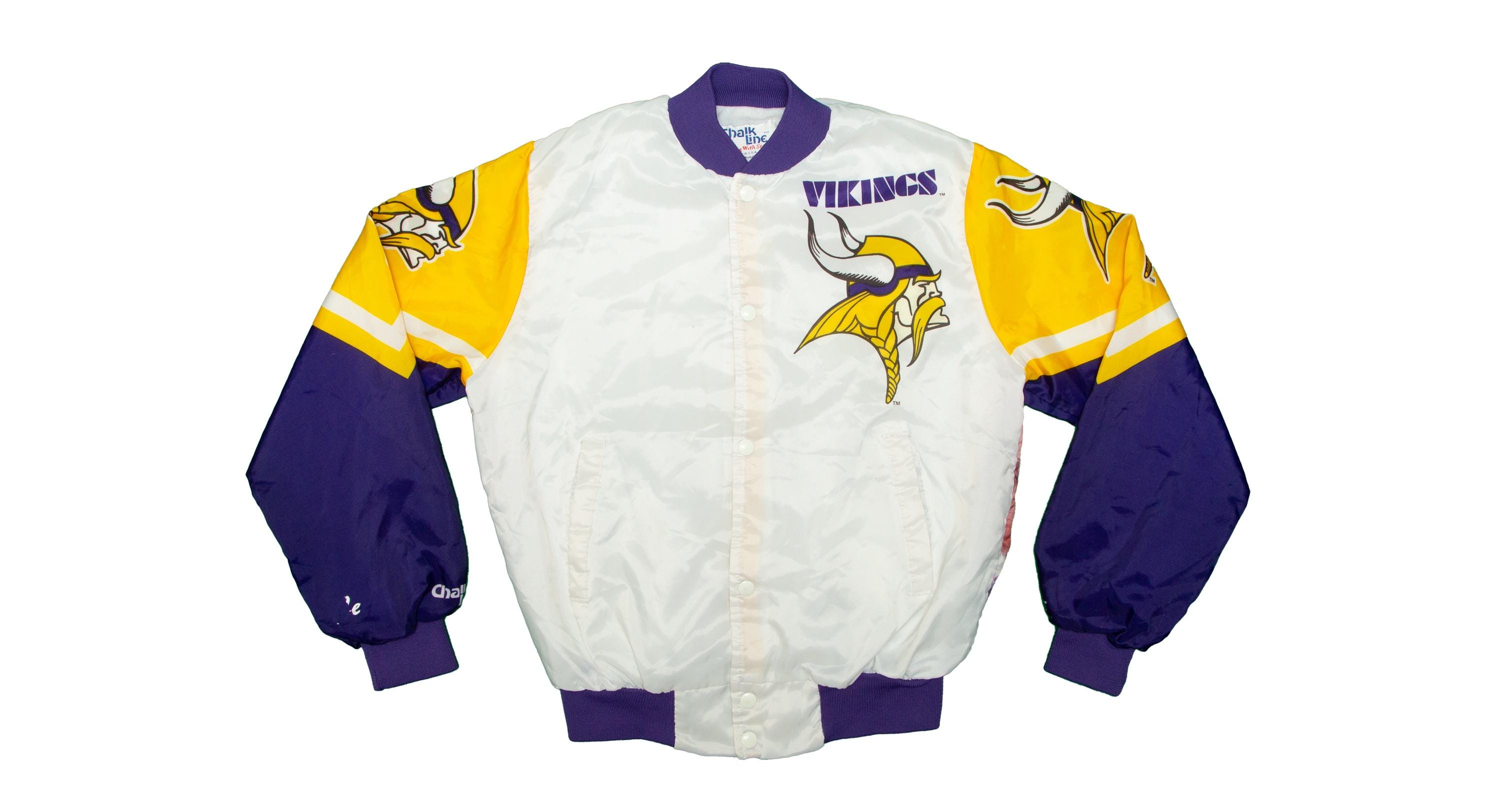 Vtg & Rare Minnesota VIKINGS Chalk Line NFL Football Big Print