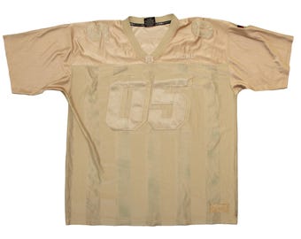 Vtg & rare FUBU 05 collection limited edition golden football jersey, made in Korea, sz XX-Large