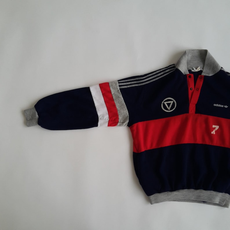 ADIDAS vintage vtg pullover sweater jumper sports Made in France Ventex 70s retro Men's L large ADIDAS vintage vtg pullover sweater jumper sports Made in France Ventex 70s retro Men's L large