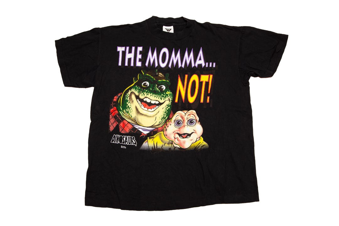 Vtg & Rare 90's Dinosaurs Tv Show the MOMMA Not! Single Stitch T