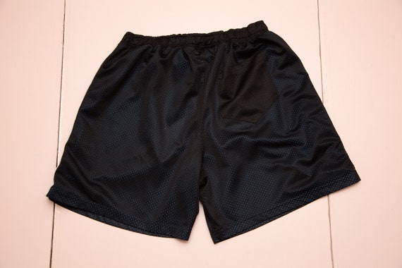 Vtg REEBOK Dunkman SHAQ basketball black shorts, sz m… - Gem
