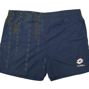 Vtg LOTTO Tennis Italiano 90&#39;s blue shorts with lining, sz fit men&#39;s Large