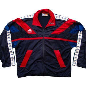 トップス FC Barcelona 1992-1995 Track Jacket Vtg Kappa FC BARCELONA 1992-95 Barca La Liga Spanish Soccer