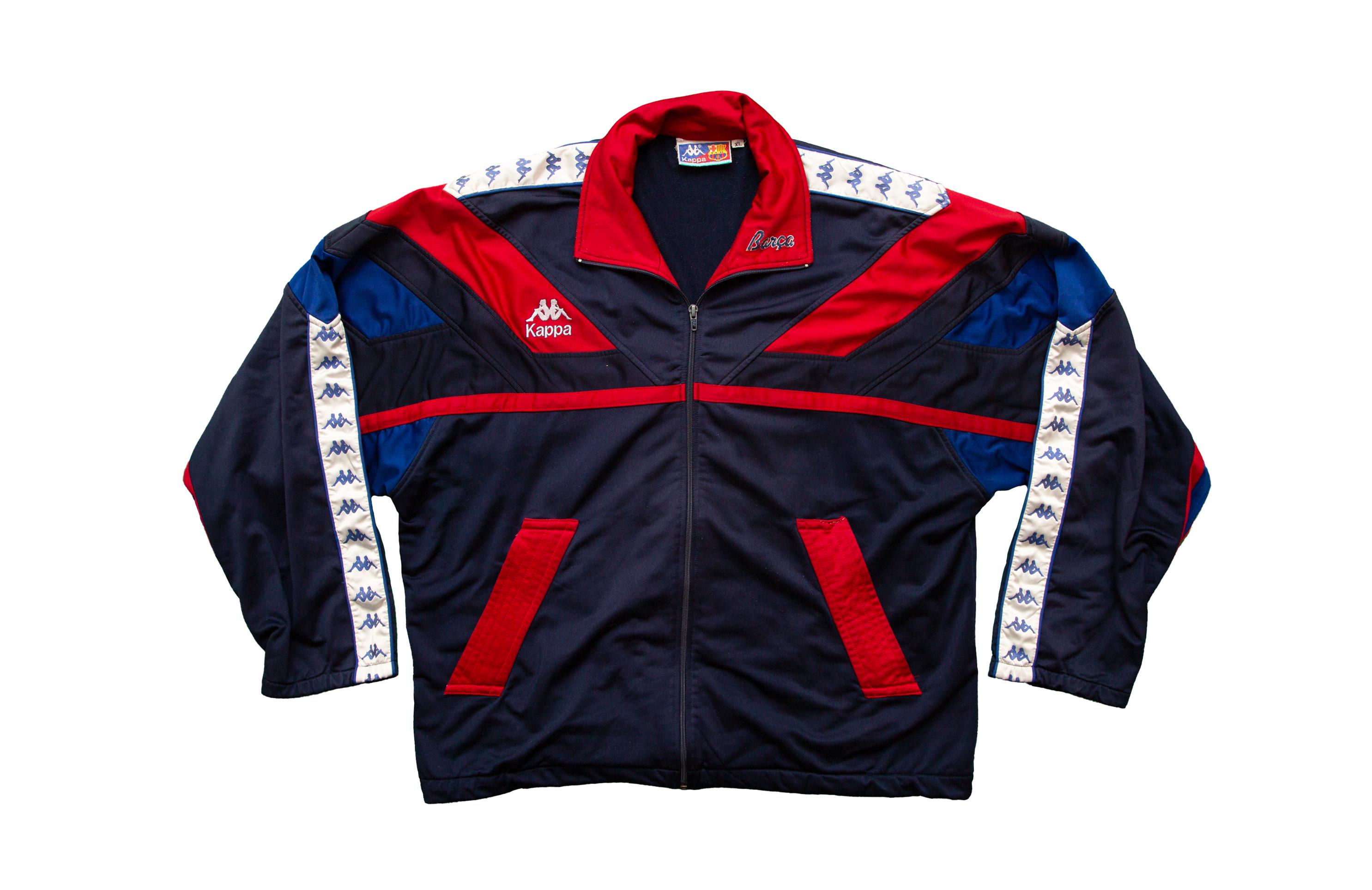 ウェア 90's FC BARCELONA KAPPA TRACK JACKET 1992-95 Barcelona Kappa Track Jacket - 9/10 - (XL)