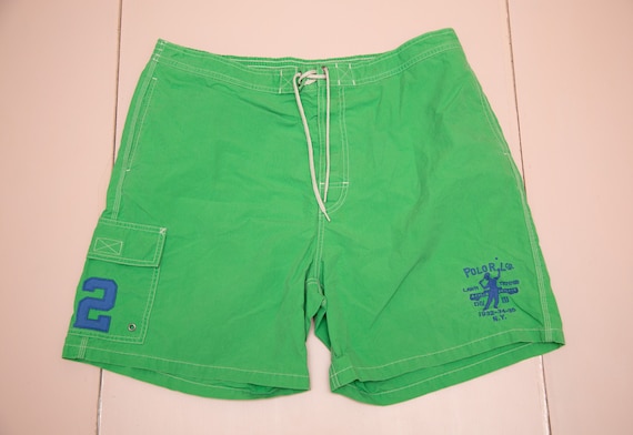 POLO Ralph Lauren Lawn Tennis No. 2 Green Shorts Sz Men's 