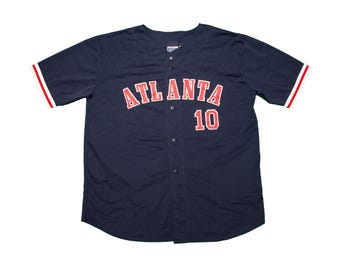 1990-1999 Size 52 Atlanta Braves Russell Authentic Diamond Jersey