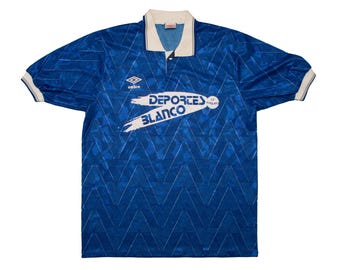 Vtg & Rare UMBRO 90's Soccer Football #13 Deportes Blanco La