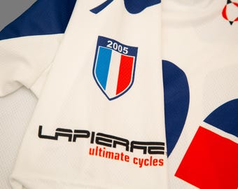 Maillot cycliste vintage Navigare – Italia Bonifica – fluo années 90 -Taille M - Équipements vélos