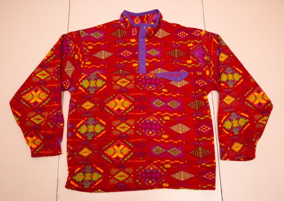 Vtg LOTTO 90 s Tennis Italiano pour Boris Becker pull multicolore polaire sweat shirt sz homme X Large ou Large Etsy France