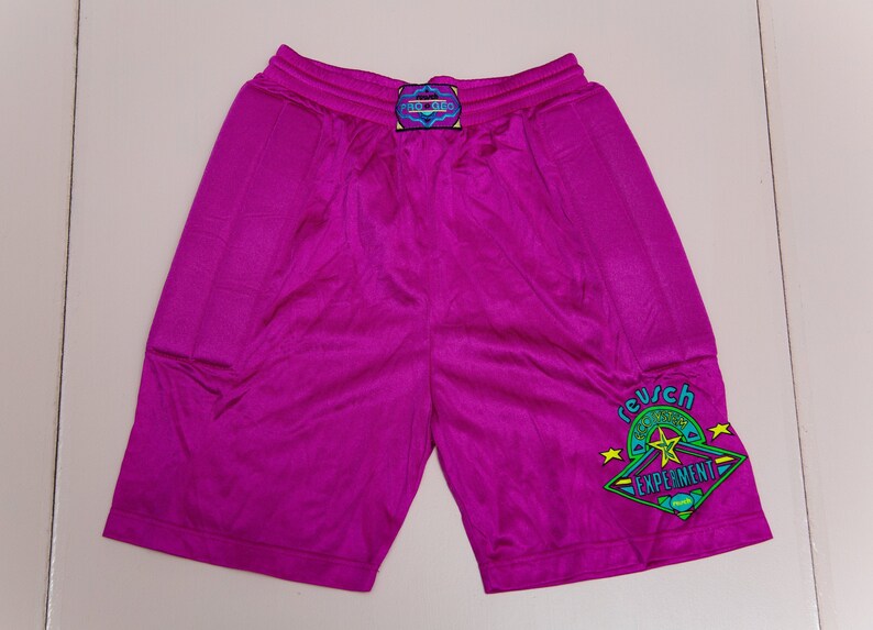 Vtg rare 80/'s REUSCH Pro Geo Eco System pink football soccer goalkeeper shorts Made in West Germany with padding slim fit sz men/'s L