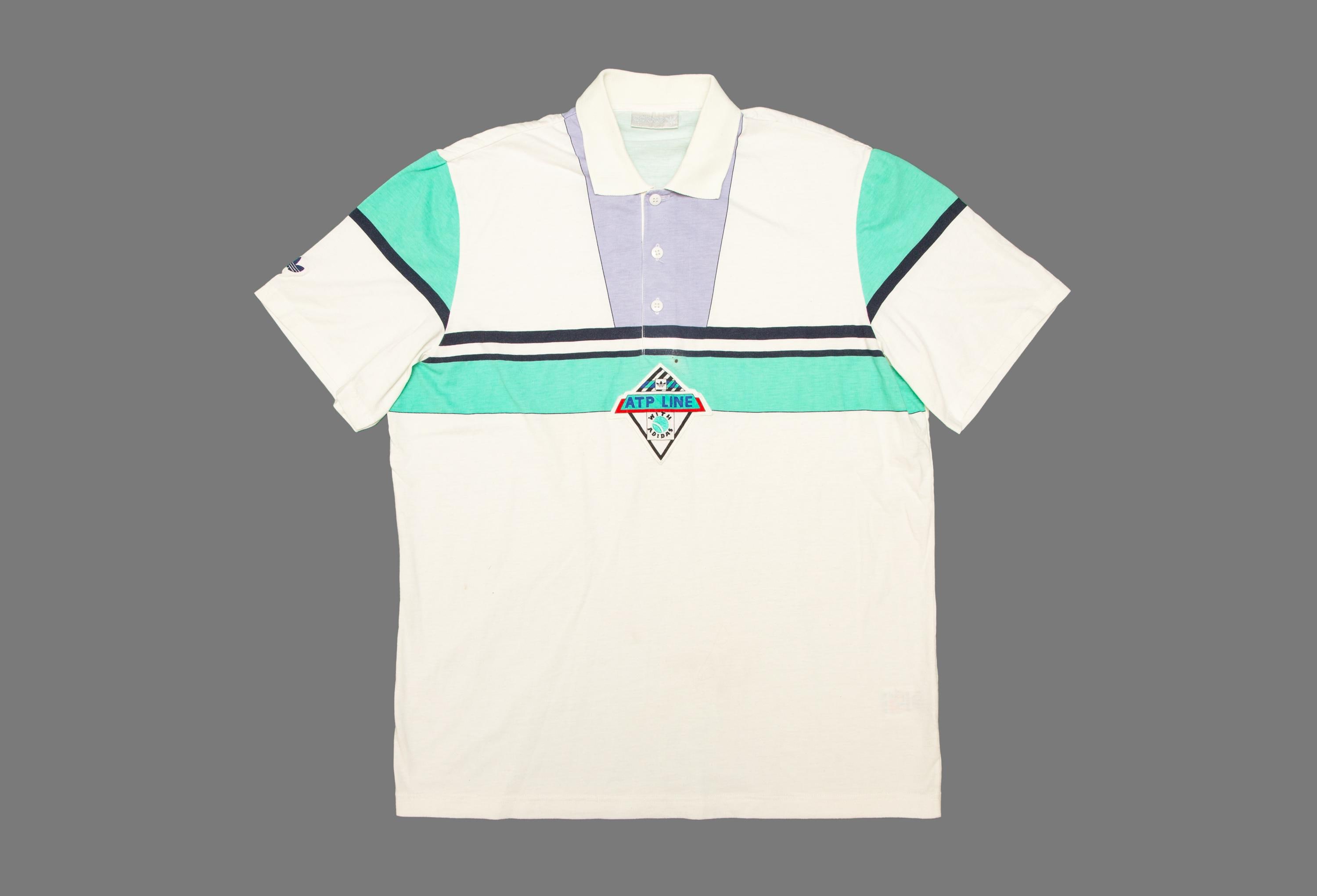 90s  アディダス＜テニス ATPツアー ポロシャツ＞M0212s Vtg ADIDAS ATP Line 