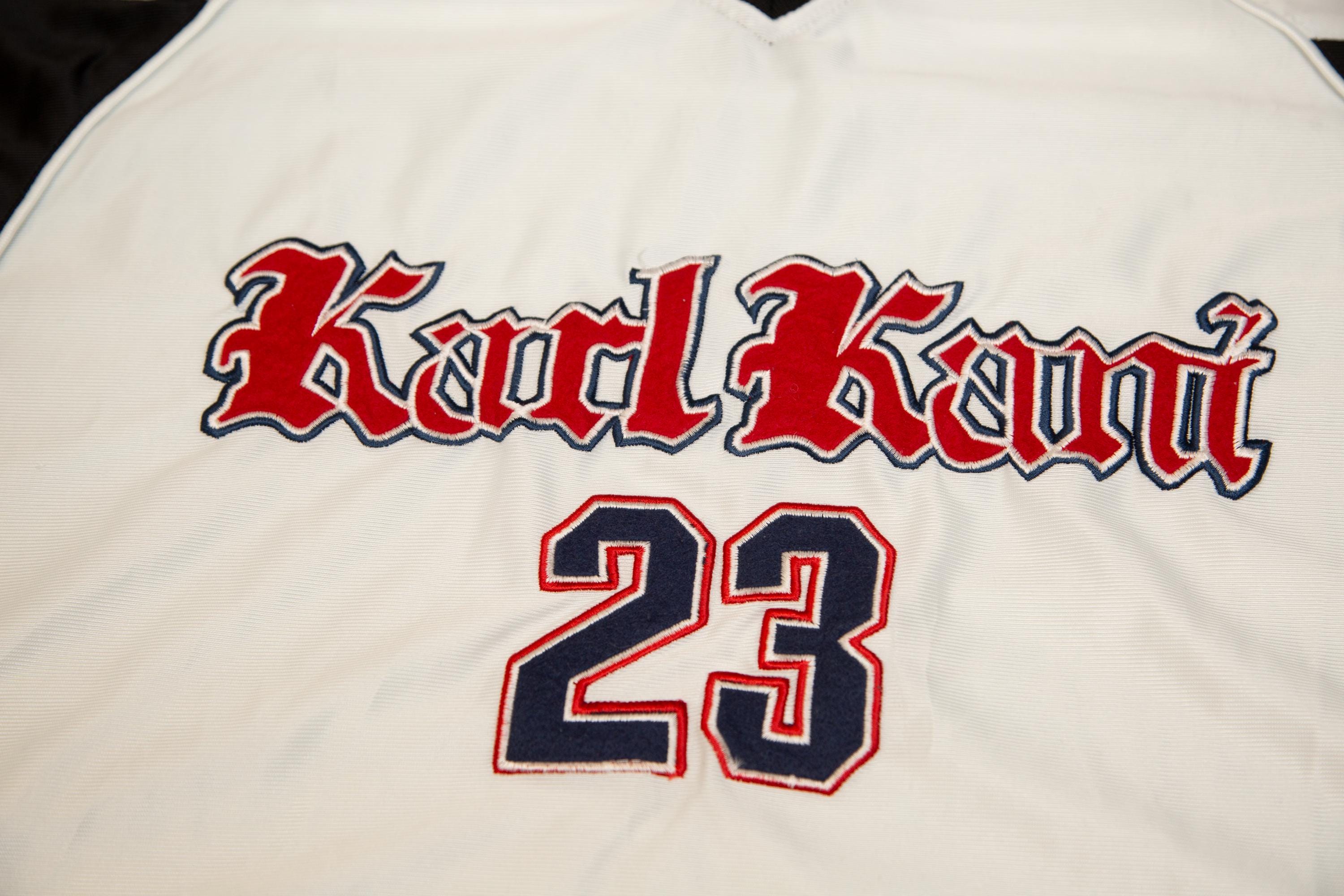 KARL KANI SPORT アメリカンフットボールシャツ 23 Karl Kani 23 Football Jersey Navy Yellow Vintage Stitched