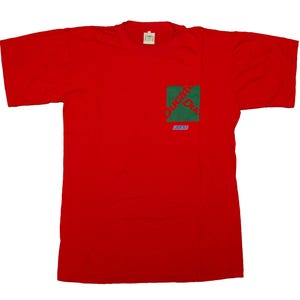 Vtg & rare FIAT Ducato 80s/90s light commercial vehicle single stitch red t-shirt, sz fit men&#39;s X-Large