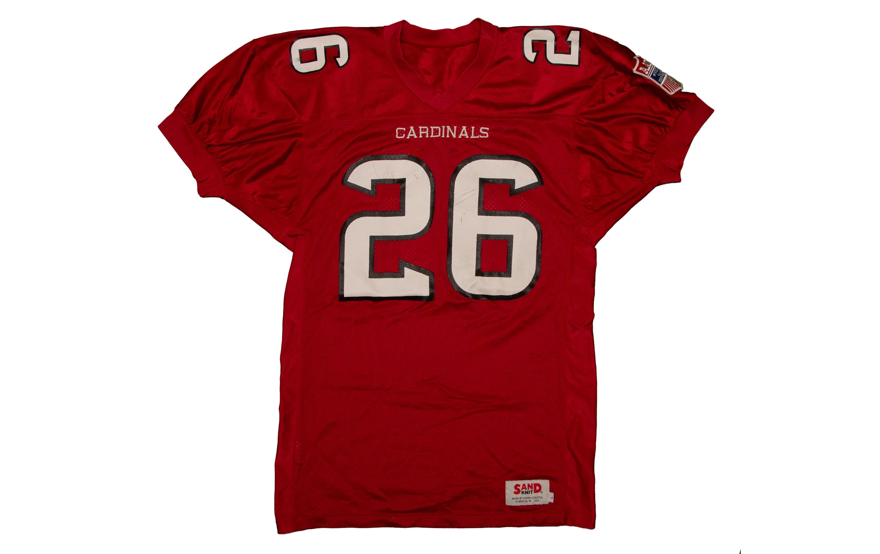 Vtg Cardinals #26 Sand Knit AAYFL Wisconsin All-american Youth