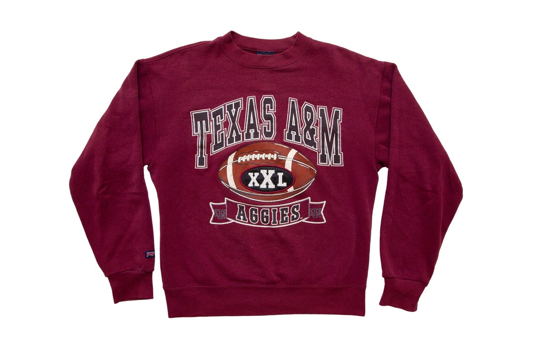Vtg Jansport TEXAS A&M Aggies Football XXL Red Pullover Sweatshirt ...