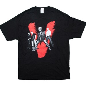 Vtg U2 Vertigo 2005 USA tour rock band black t-shirt, made in USA, with Murina tag, sz men&#39;s X-Large