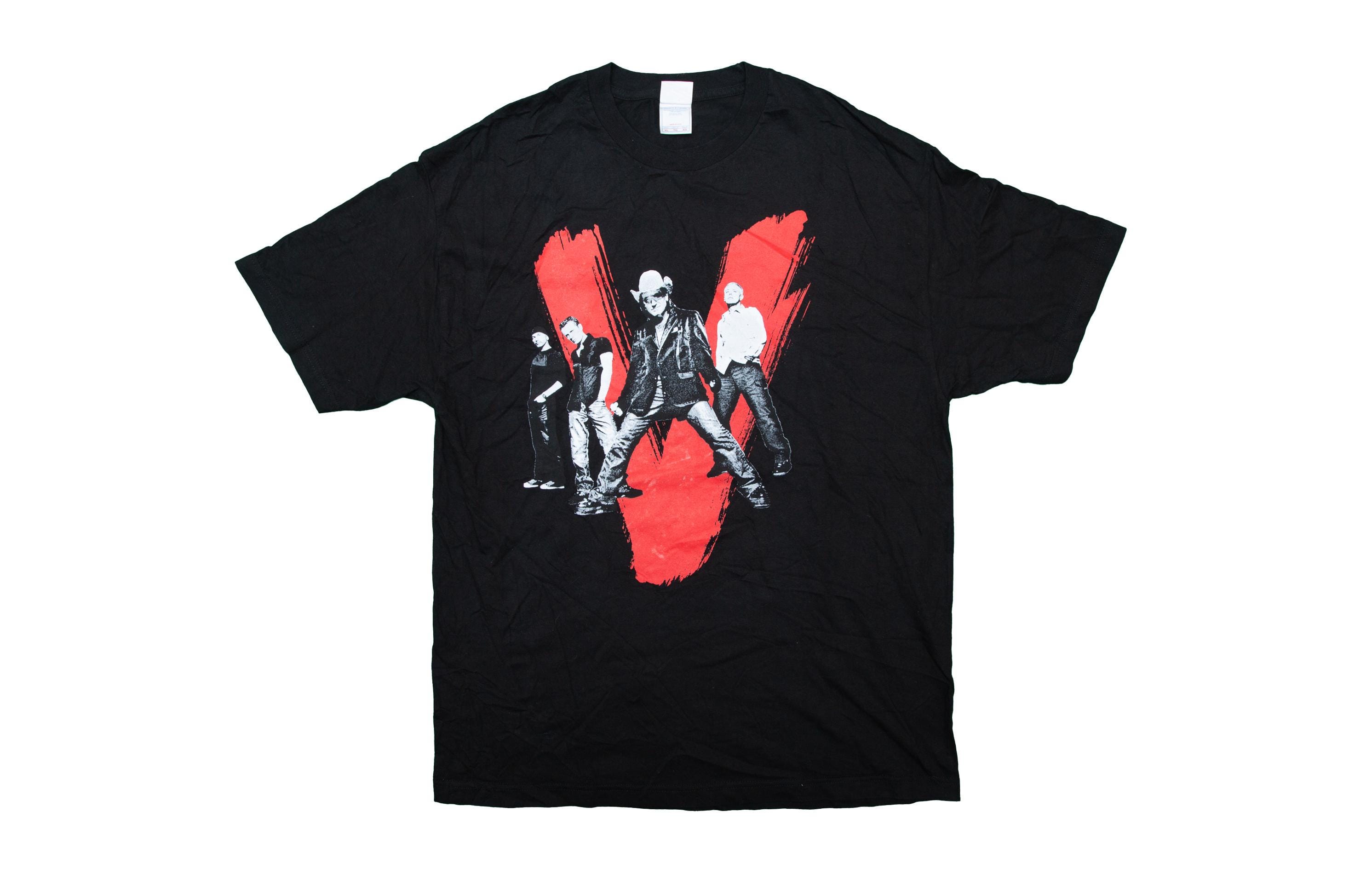 Vtg U2 Vertigo 2005 USA Tour Rock Band Black T-shirt, Made in USA