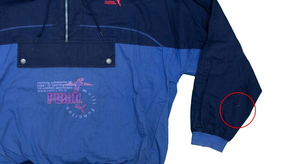 Vtg PUMA Multi Function blue pullover anorak jack… - image 10