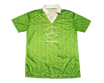 Vtg & rare Colegio Penarredonda #11 Mercedes Lauzao sponsor 70's green soccer football kit jersey sz fit men's Small or even Medium