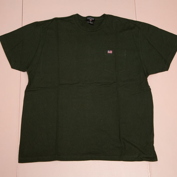 POLO Jeans Ralph Lauren pocket tee, dark green, sz men's X-Large or XX-Large