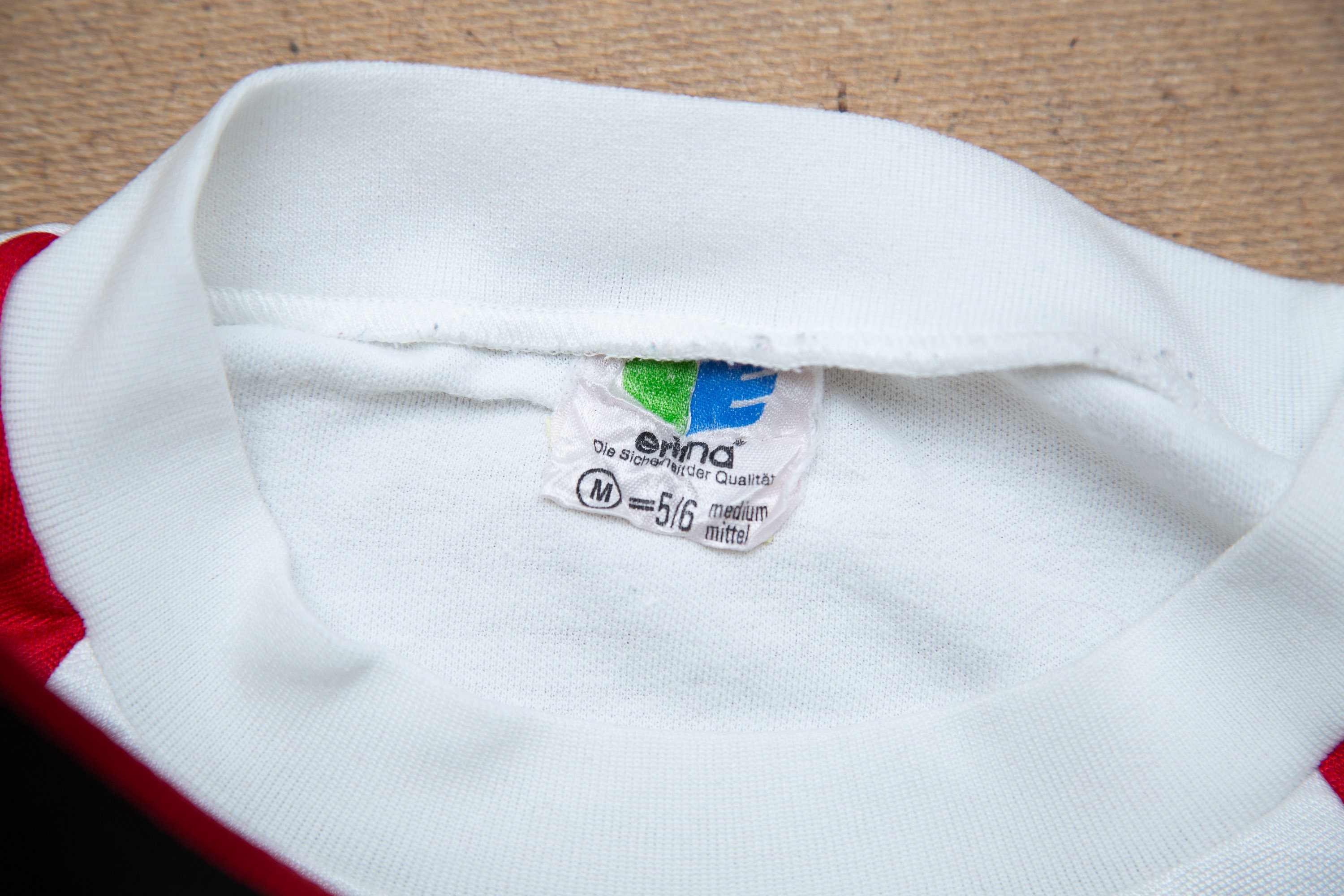 Maillot De Foot Vintage Erima - Fabriqué En Allemagne De L'Ouest (années 80) - Taille L