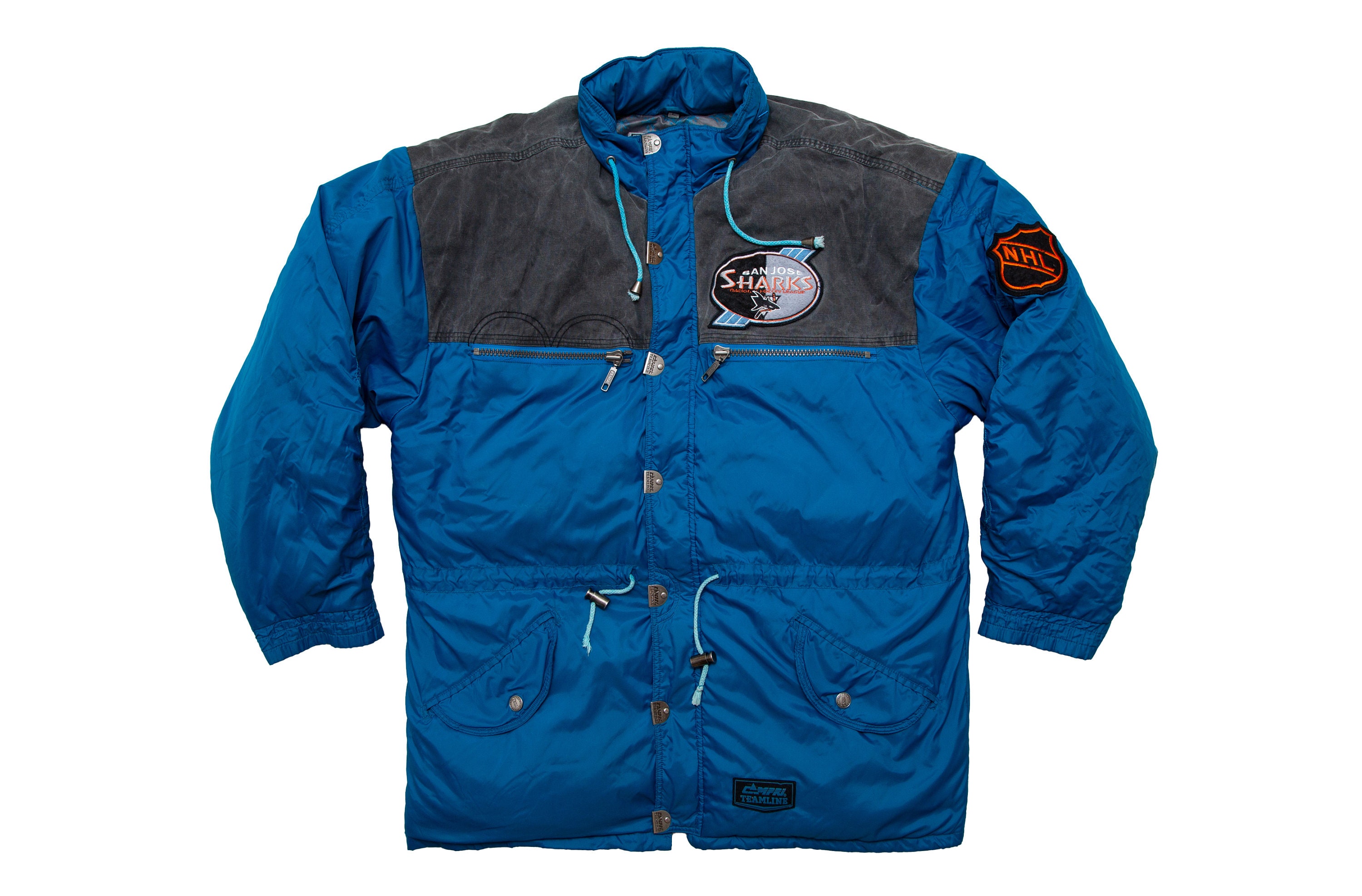 Vtg & Rare San Jose SHARKS Campri Teamline Natural Warmth NHL
