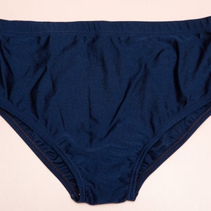 Vtg & 1 of 1 NIKE 1990s Sealing SAMPLE nwt blue lycra swim trunks briefs, Made in UK, collectors item, made for Nike by R.H. Lowe, sz Large