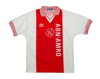 MAILLOT AJAX 1996 1997 DOMICILE FOOTBALL FOOTBALL MAILLOT UMBRO HOMME TAILLE L